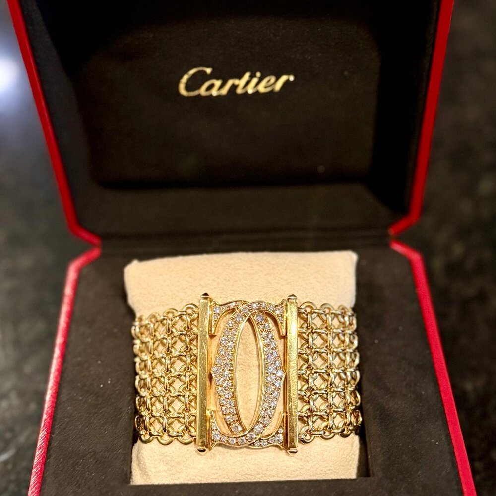 cartier Penelope bracelet 18K Gold and Diamonds